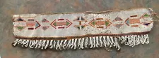 Vintage MAASI Kamba, Kenya African Beaded Privacy Apron Belt W British Coins