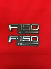 92-96 FORD F150 XL FENDER EMBLEMS F2TB-16B114-AA LOGOS NAMEPLATES DECALS SET