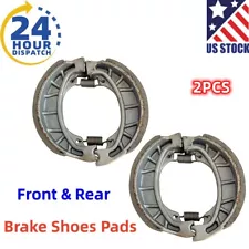 2X Front Rear Brake Shoes Pads For Honda S90 C70 CL70 CT90 ST90 Z50R CH125 US (For: Honda C70)