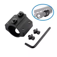 Tactical M-LOK Offset Mount 1" Ring Mount for Flashlight Scope MLOK Rail