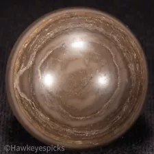 Huge Limeston Mineral Sphere Marble 1-1/8" Mint- Hawkeyespicks sg