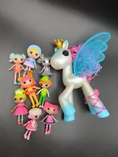 3" Lalaloopsy Mini Littles Doll Lot Of 8 And Pony