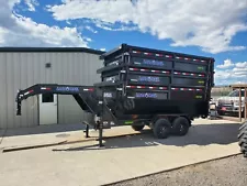 roll off dumpster trailer and 3 bins. Used only several time.