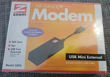 Zoom 56K Dial-up USB Modem for Windows, Macintosh, & Linux Model 3095