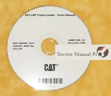 HEBP1350 New CAT Caterpillar 953 Track Loader Parts Manual Book CD 73Y 4NA 20Z