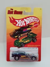 Hot Wheels 2011 Hot Ones Plymouth Arrow Funny Car in Blue with Basic Wheels