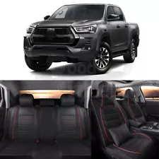 For Toyota Hilux 2004-2022 Car Seat Cover 5 Seats Full Set Front & Rear Pickup