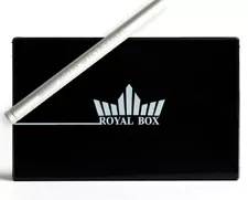 Original Royal Box Black 8 Slot Snuff Box w/ 3” Built In Straw Free USA Shipping