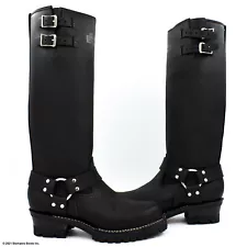 Wesco 16 Inch Boss Boot, +1" calf Two Top Straps, Harness toe and Straps