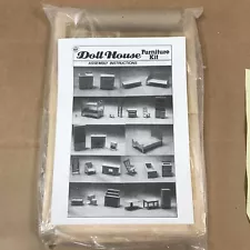 GPT SEARS Pierce￼ Wood Doll House Furniture￼ Kit 26 Pieces￼ 1970’s ? Unbuilt NOS