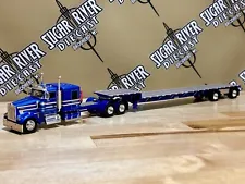 DCP 1/64 Kenworth W900 Flattop and stepdeck Semi Truck Farm Toy