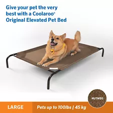 Large Dog Bed Elevated Outdoor Raised Pet Cot Indoor Durable Steel Frame