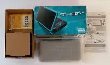 "New" Nintendo 2DS XL Console - Black/Turquoise Original Owner and Box