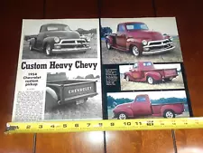 1954 CHEVROLET PICKUP TRUCK ORIGINAL 1991 ARTICLE