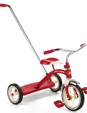 Radio Flyer Classic Red Tricycle w/ Push Handle, Model #34T, Never Used