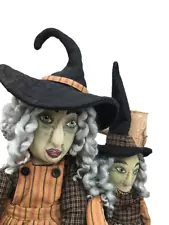 Halloween Witches Whimsical Dolls Shelf Sitters