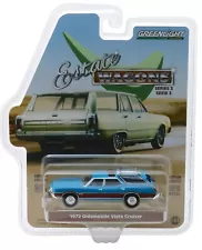 1:64 GreenLight *ESTATE WAGONS 3* VIKING BLUE 1972 Oldsmobile Vista Cruiser NIP