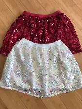 Girls white/red glitter Tutu, skirts, size 4-5