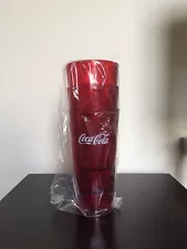 New (3) Coke Coca Cola Restaurant Red Plastic Tumblers Cups 32 oz Carlisle