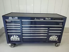 MAC TOOLS TECH SERIES TOOLBOX WITH POWER TECH DRAWER - CUSTOM METALLIC DARK BLUE