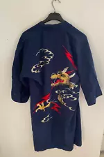 Mens Japanese Kimono Robe Made In Japan Size M Satin