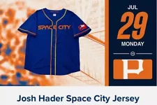 Josh Hader Astros SGA Replica Space City Jersey 7/29/2024 City Connect In Hand