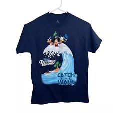 Disney Parks Typhoon Lagoon T-Shirt Youth Medium NWT Navy Catch The Wave