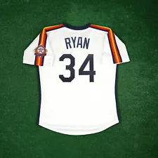 Nolan Ryan 1986 Houston Astros 25th Anniv. Cooperstown Men's Home White Jersey