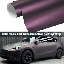 Chameleon Matte Metallic Black to Charming Purple Car Vehicle Vinyl Body Film