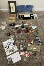 VINTAGE Junk Drawer Lot 14K Gold Sterling Silver Coins Jewelry Antiques Asian