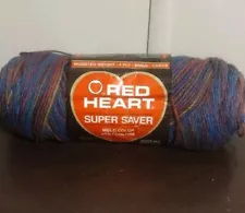 Red Heart Super Saver Fiesta Jewel Yarn 1 Skein 6 Oz