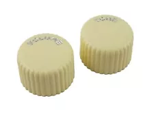 Cupcake Knob Set (2) Cream - For Harmony Silvertone Kay USA Guitars