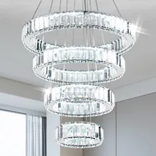 Modern LED Chandelier Crystal Ring Chandelier LED Pendant Light for Dining Room