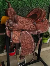 Western Leather Saddle Comfort Western Barrel Racing