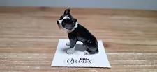 LITTLE CRITTERZ Boston Terrier "Stubby" Miniature Figurine New FREE SHIP LC1047