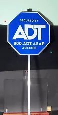 ADT Security Yard Sign, Aluminum, Good Used