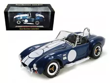 1965 Shelby Cobra 427 S/C Dark Blue Metallic w White Stripes w Printed Carroll S