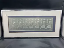 AMAZING MID CENTURY REVLON FLEX SHAMPOO ADVERTISING METAL PRINTING PLATES-FRAMED