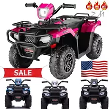 12V Kids Ride-On Electric Car for Kids Power Wheels ATV Truck Car 3-7 Years Old.