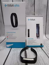 Fitbit Alta Watch Fitness Tracker Black Size S/P with Extra Purple Band