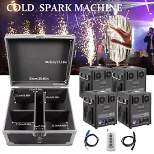 Cold Spark Firework Machine 700W DMX Sparkler Fountain for Wedding Events Remote