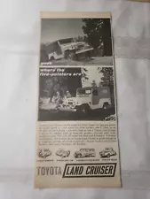 1963 TOYOTA Land Cruiser ORIGINAL PRINT AD