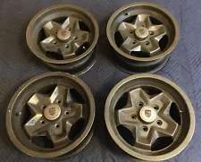 4 Porsche 911 Cookie Cutter Wheels 91136102354R 7J X 15 With Center Caps