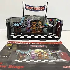 Show Stage Set Five Nights at Freddy's/FNAF McFarlane Lego Complete Bonnie Chica