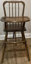 VINTAGE JENNY LIND Wooden High Chair 1978