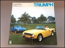 1974 Triumph TR-6 TR6 Spitfire Vintage Original Car Sales Brochure Foldout