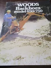 Woods Model 650/750 Backhoes Sales Brochure 1993