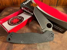 Spyderco Paramilitary 2 Tanto [Black] *NEW IN BOX*