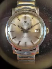 Tissot Visodate Seastar cal 784 watch. Sets, winds, & runs. (see description)