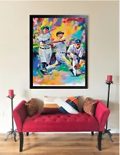 Sale Ruth Mantle Jeter Yankee Icons 24"H X 18"W Canvas Giclee Was $295 Now $149